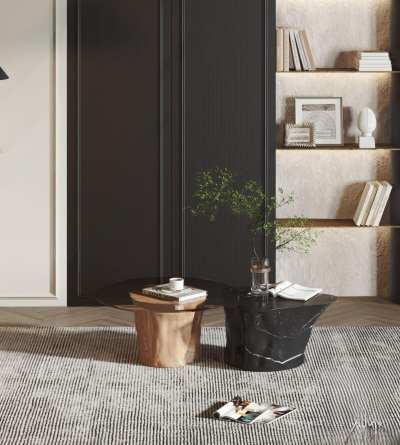 现代子母茶几3D模型下载